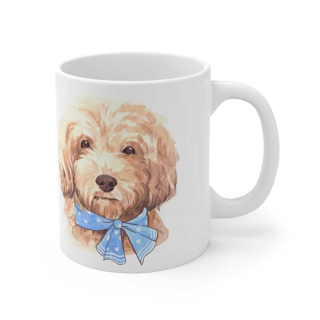 Doodle Mug - Goldendoodle Mug, Dog Lover Gift, Doodle Mom, Labradoodle, Bernadoodle, Aussie Doodle, Fun Dog Gift White Ceramic Mug