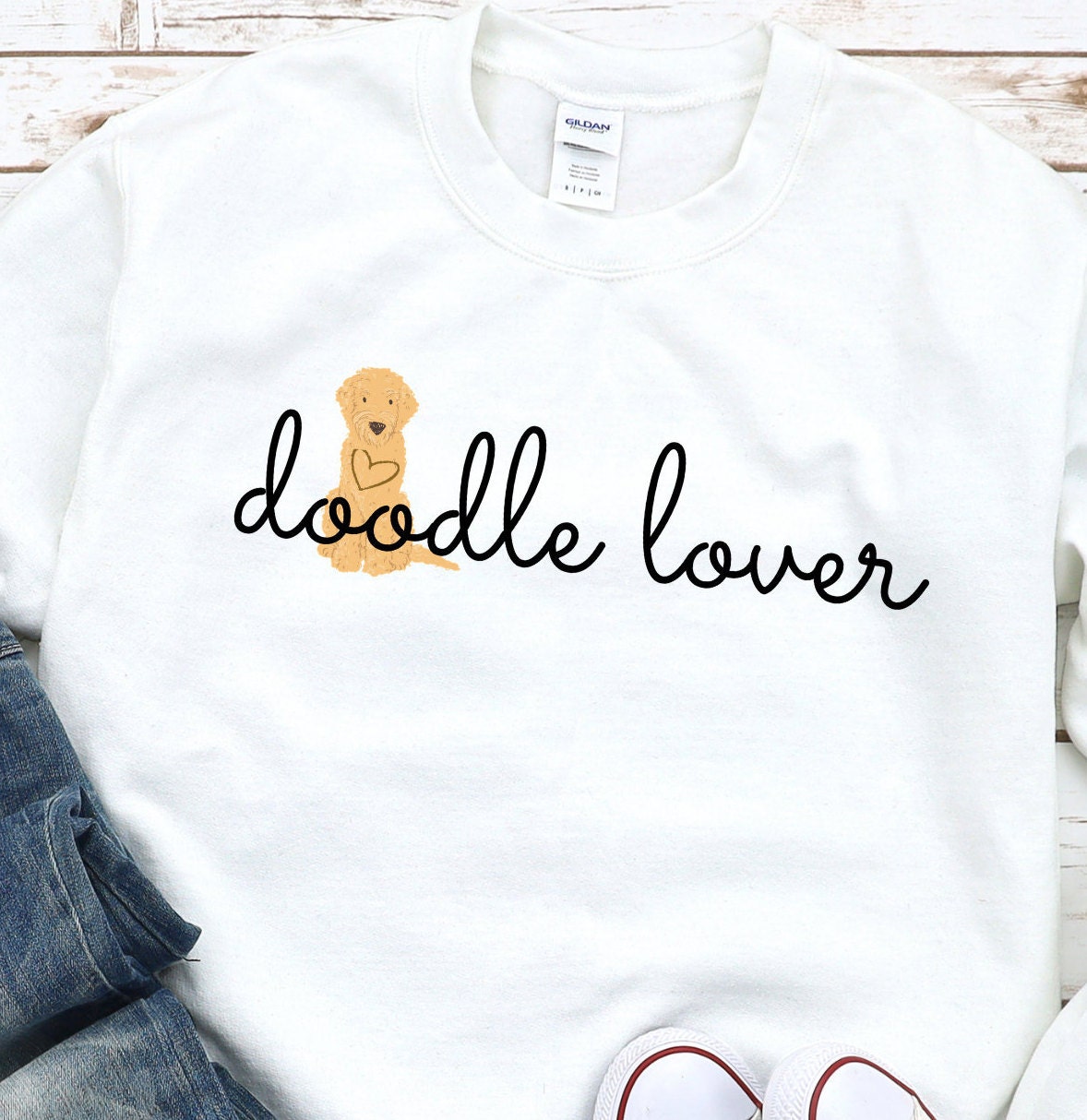 Goldendoodle Gift - Labradoodle Gift, Aussiedoodle Gift, Irishdoodle Gift, Cavoodle, Bernedoodle Gif, Unisex Heavy Blend Crewneck