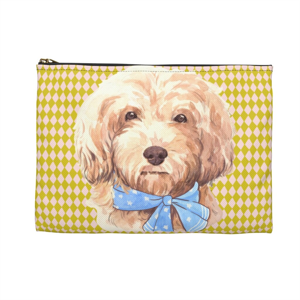 Doodle Dog Accessory Pouch - Dog Lover Gift, Dog Zipper Pouch, Makeup Bag, Pencil Bag, Zipper Pouch, Cosmetic Bag