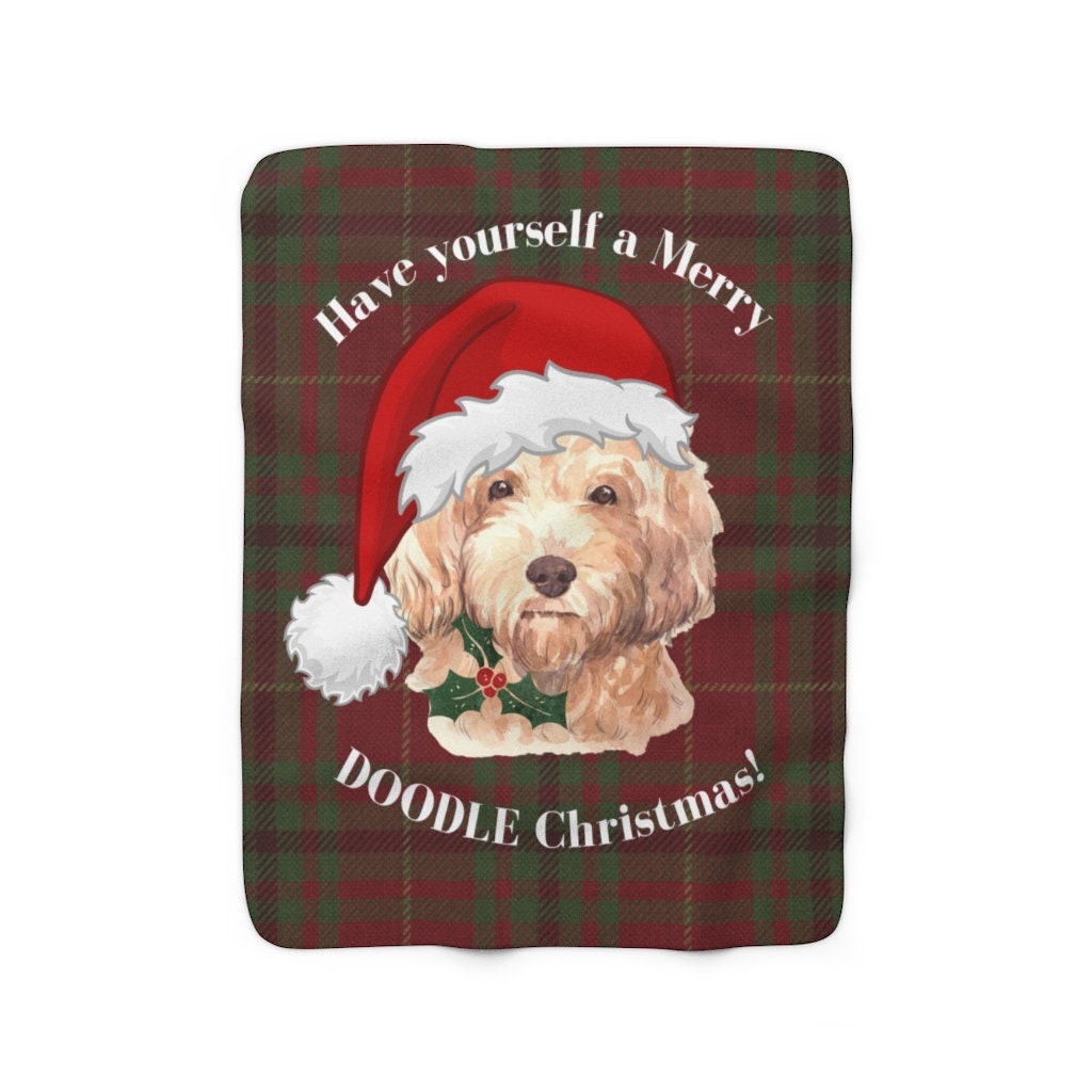 Goldendoodle Gift - Goldendoodle Dog Blanket, -Dog Lover Gift, Labradoodle Mom -Doodle Lover -Labradoodle Gift, Sherpa Fleece Blan