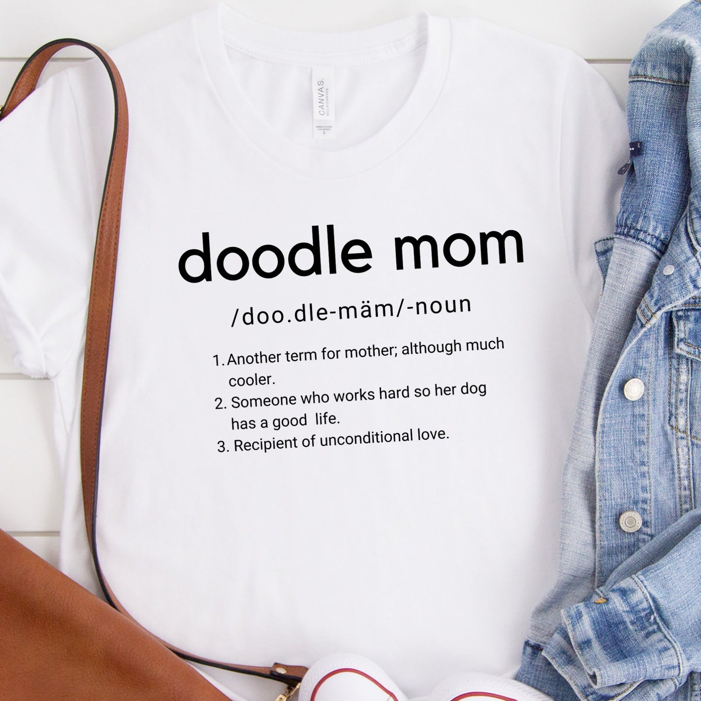 Doodle Mom T-shirt - Goldendodle, Dog Lover Gift, Labradoodle Mom, Funny Shirt- Gift for Her, Dog Mama, Unisex Jersey Short Sleeve