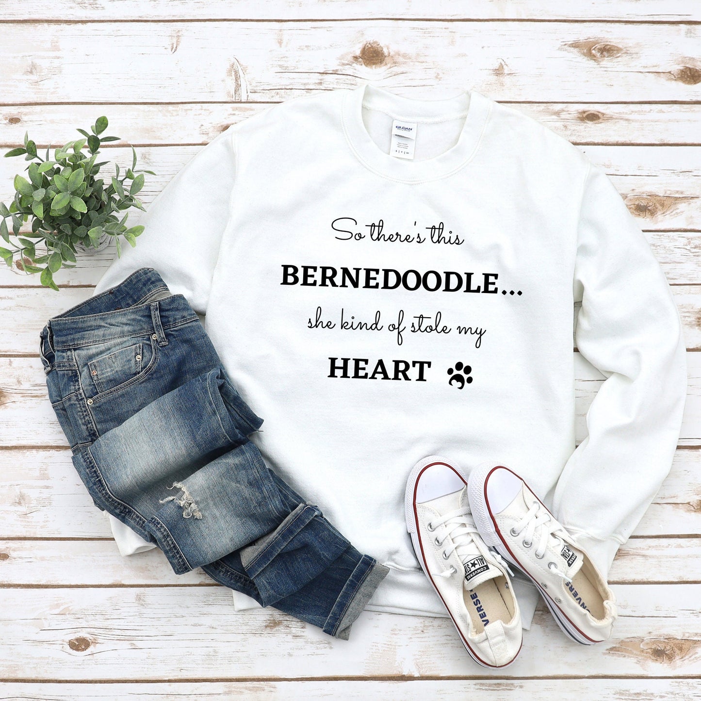 Bernedoodle Sweatshirt - Bernedoodle Mom, Dog Lover Gift, Bernedoodle Gift, Doodle T-Shirt, Unisex Heavy Blend Sweatshirt