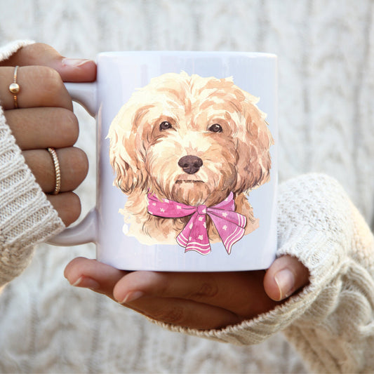 Doodle Mug - Goldendoodle Mug, Dog Lover Gift, Doodle Mom, Labradoodle, Bernadoodle, Aussie Doodle, Fun Dog Gift White Ceramic Mug