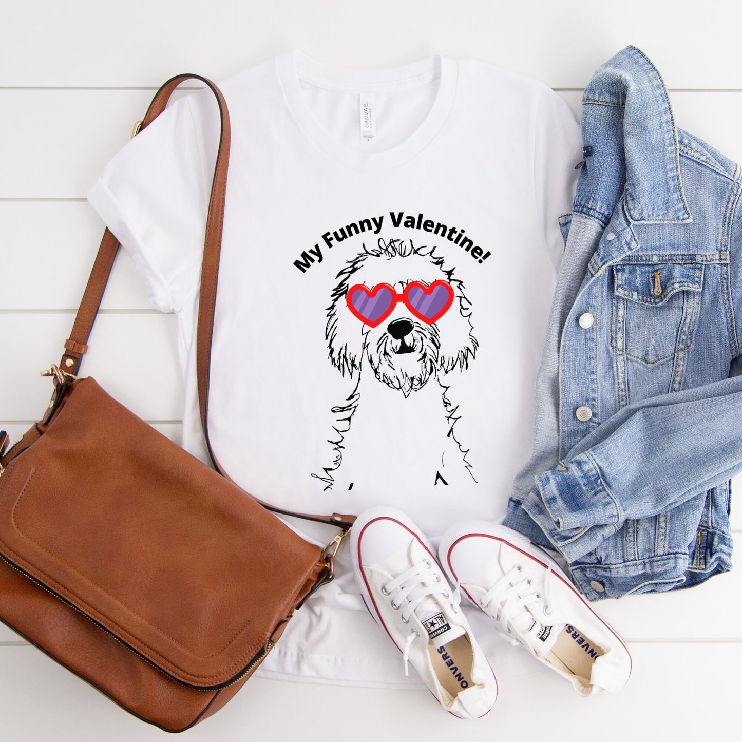 Doodle Mom Valentine T-shirt - Doodle Lover, Goldendodle, Dog Lover Gift, Labradoodle Mom, Bernedoodle, Unisex Jersey Short Sleeve