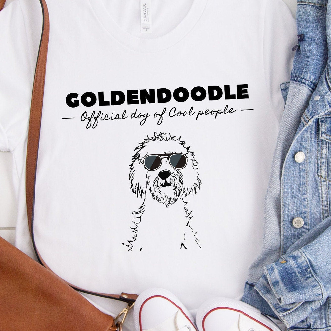 Goldendoodle Official Dog of Cool People T-shirt - Doodle Shirt -Doodle Gift -Doodle Tee -Doodle Lover Shirt -Doodle Dad Gift