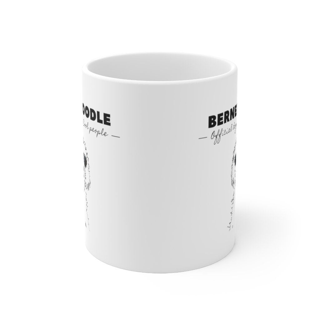 Bernedoodle Gift - Official Dog Of Cool People Mug -Bernedoodle Lover, Doodle Mom, Doodle Dad, Fun Gift Idea, White Ceramic Coffee