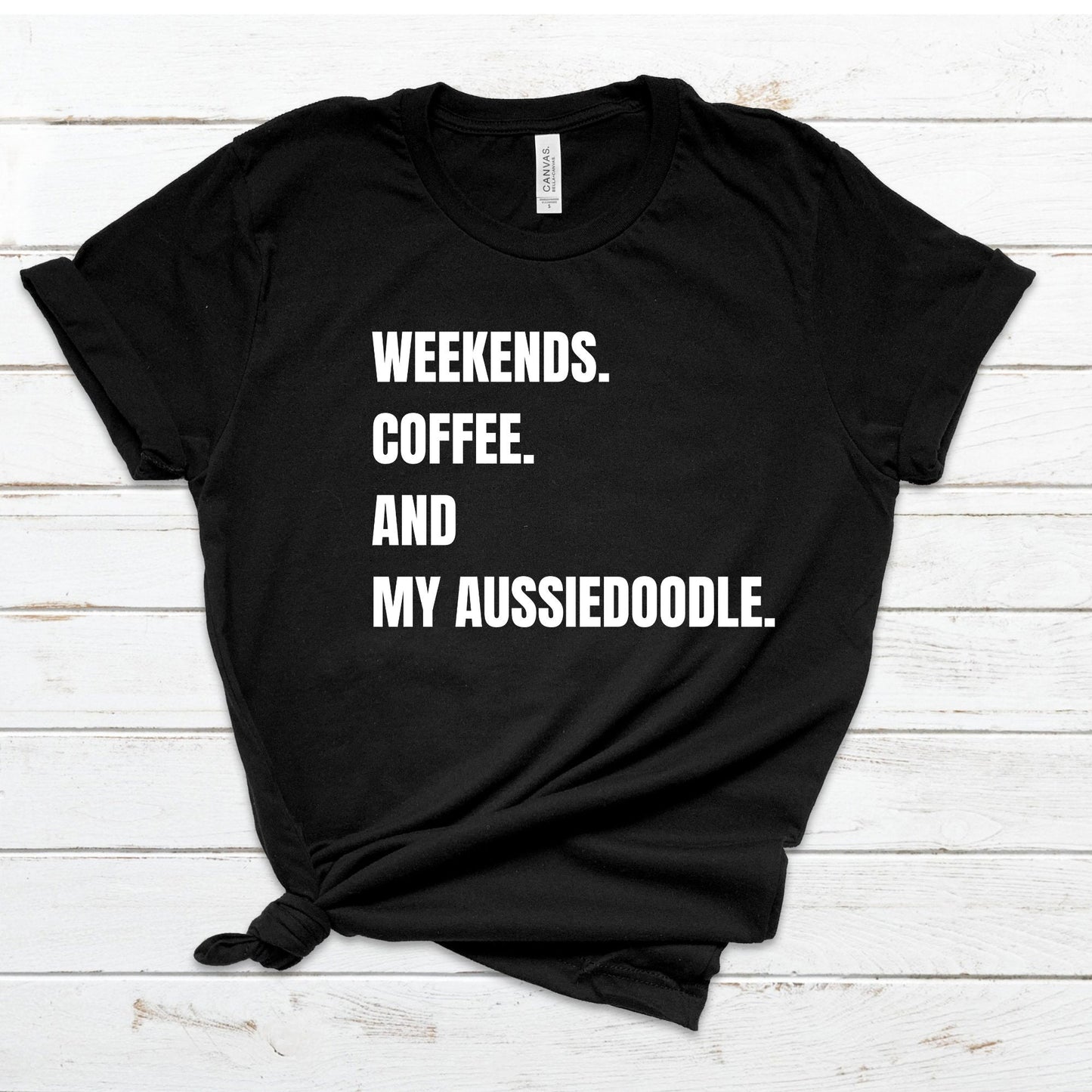 Aussiedoodle T-shirt -Aussiedoodle Gift - Aussiedoodle Mom, Aussiedoodle Dad, Doodle Lover Gift, Unisex Soft White T-shirt