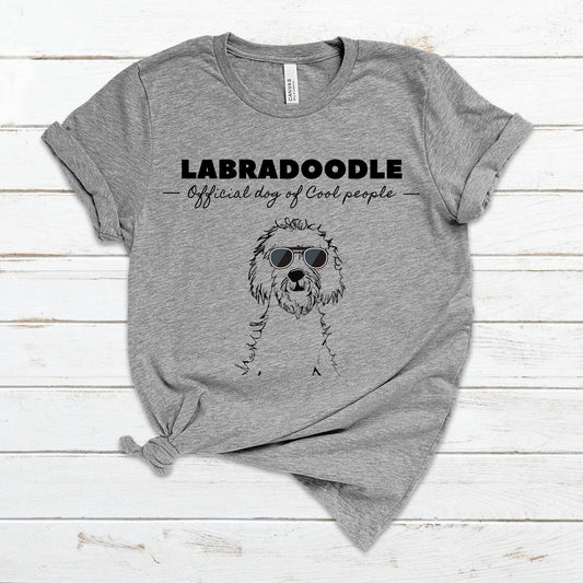 Labradoodle T-shirt Official Dog For Cool People - Labradoodle Gift -Doodle Tee -Doodle Lover Shirt -Doodle Dad Gift, Doodle Mom