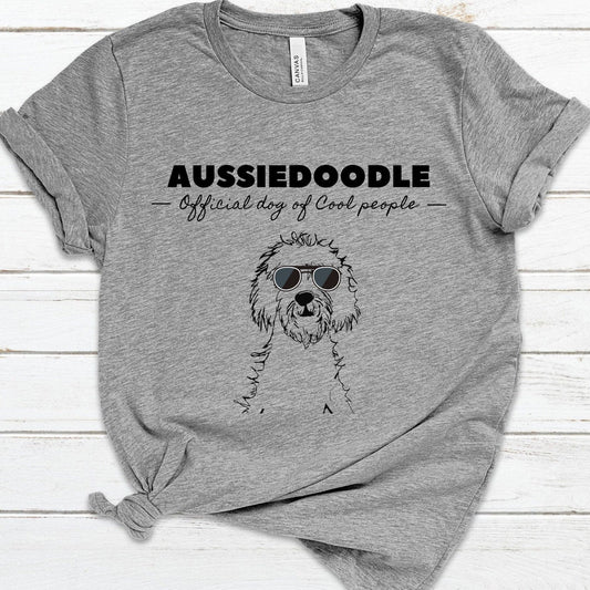 Aussiedoodle Official Dog of Cool People T-shirt - Doodle Shirt -Aussiedoodle  Gift -Aussiedoodle  Tee, Aussie Doodle Dad