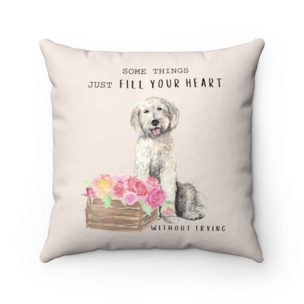 Doodle Dog Gift Pillow - Doodle Mom/Mama Gift, Labradoodle, Goldendoodle, Doodle Home Decor, Doodle Dog Mother's Day Gift Dea