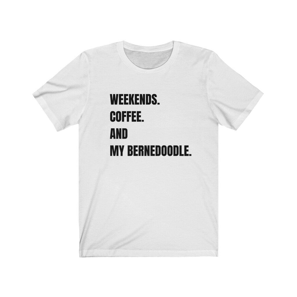 Bernedoodle T-shirt -Bernedoodle Gift - Bernedoodle Mom, Bernedoodle Dad, Doodle Lover Gift, Unisex Soft White T-shirt