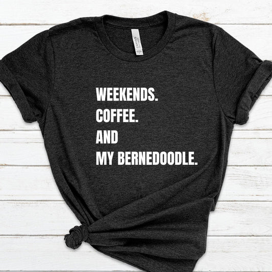 Bernedoodle T-shirt -Bernedoodle Gift - Bernedoodle Mom, Bernedoodle Dad, Doodle Lover Gift, Unisex Soft White T-shirt