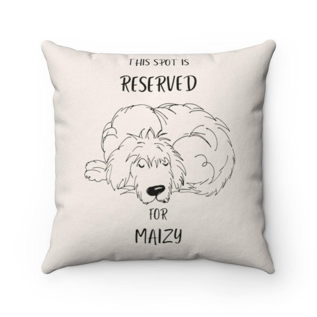 Personalized Custom Doodle Pillow - Doodle Mom, Doodle Dad, Perfect Birthday, Mother's Day, Father's Day Gift for Doodle Lovers