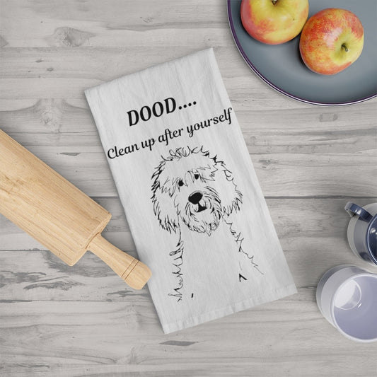 Doodle Dog 100% Cotton Tea Towel _ Perfect Gift for Any Doodle Mom or Dad