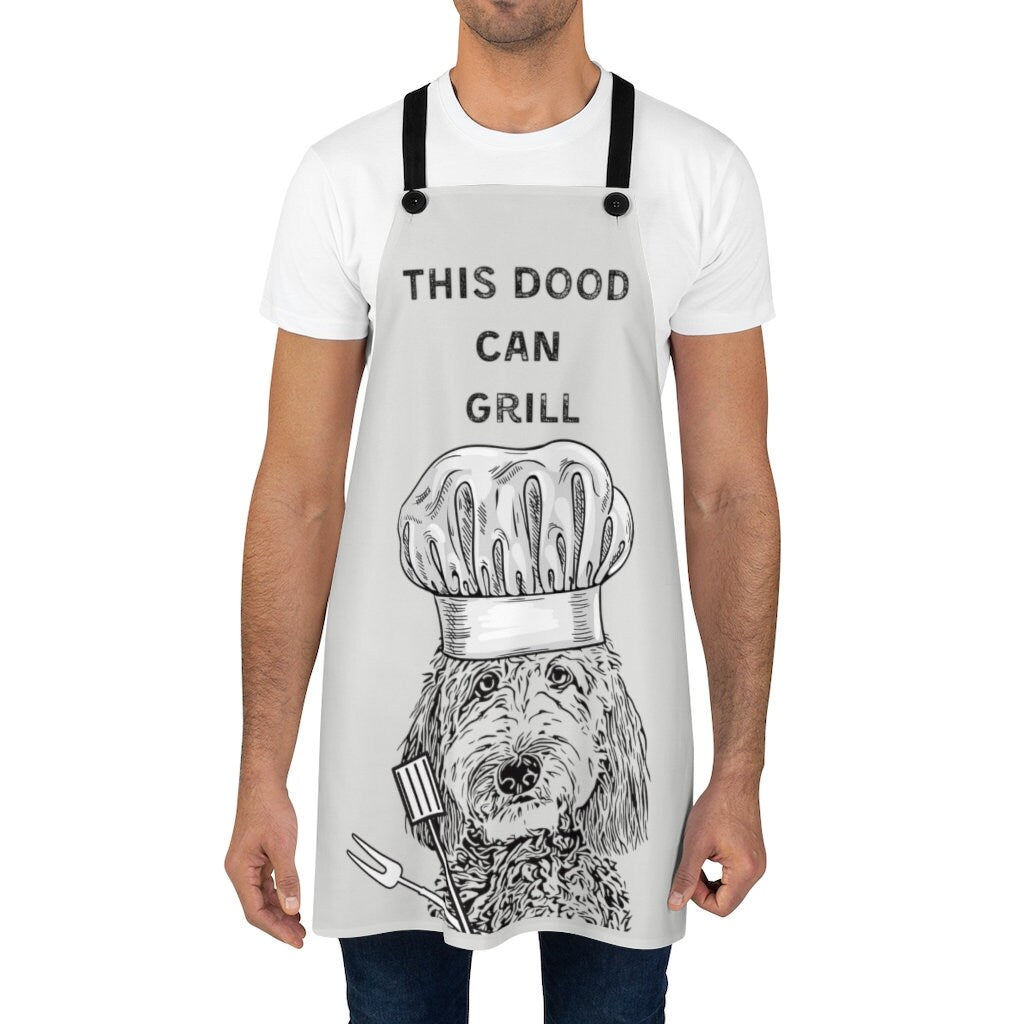 Doodle Dog Apron | This Dood Can Grill | Cooking Baking Apron For Doodle Dad | Doodle Gift Ideas | Grilling Father's Day Gift