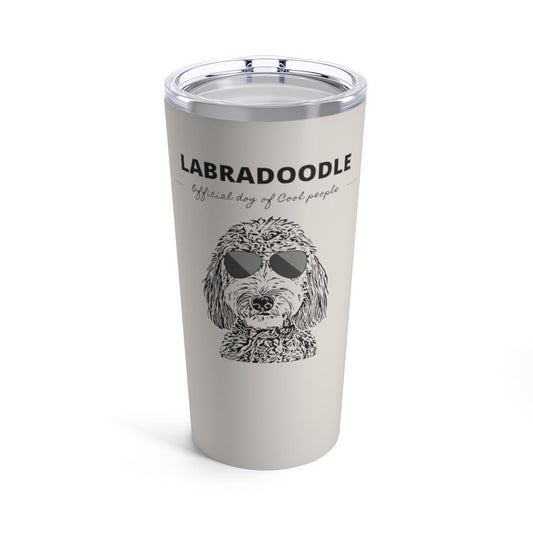 Labradoodle Gift | Official Dog of Cool People | 20oz Tumbler - Beverage Holder | Labradoodle Mom or Dad | Funny Dog Lover Gift