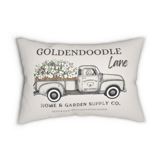 Goldendoodle Spring 14x20 Pillow and Insert | GoldenDoodle | Doodle Mama | Doodle Gifts | Goldendoodle Mom | Doodle Decor