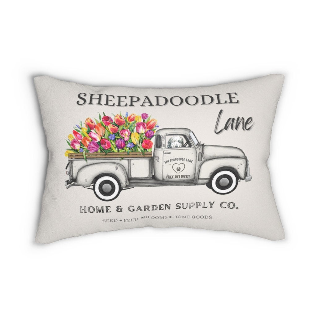 Sheepadoodle Gift Pillow and Insert - Sheepadoodle Gift Idea, Sheepadoodle Mom, Doodle Mama, Doodle Gifts, Sheepadoodle Home Decor