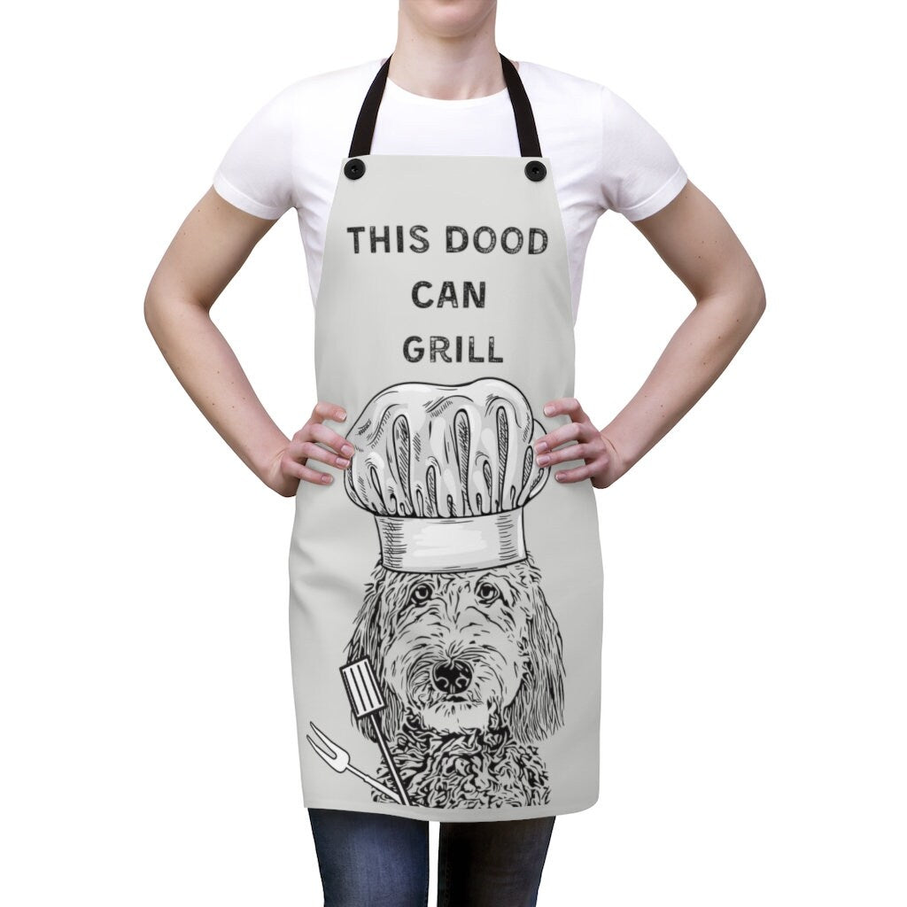 Doodle Dog Apron | This Dood Can Grill | Cooking Baking Apron For Doodle Dad | Doodle Gift Ideas | Grilling Father's Day Gift