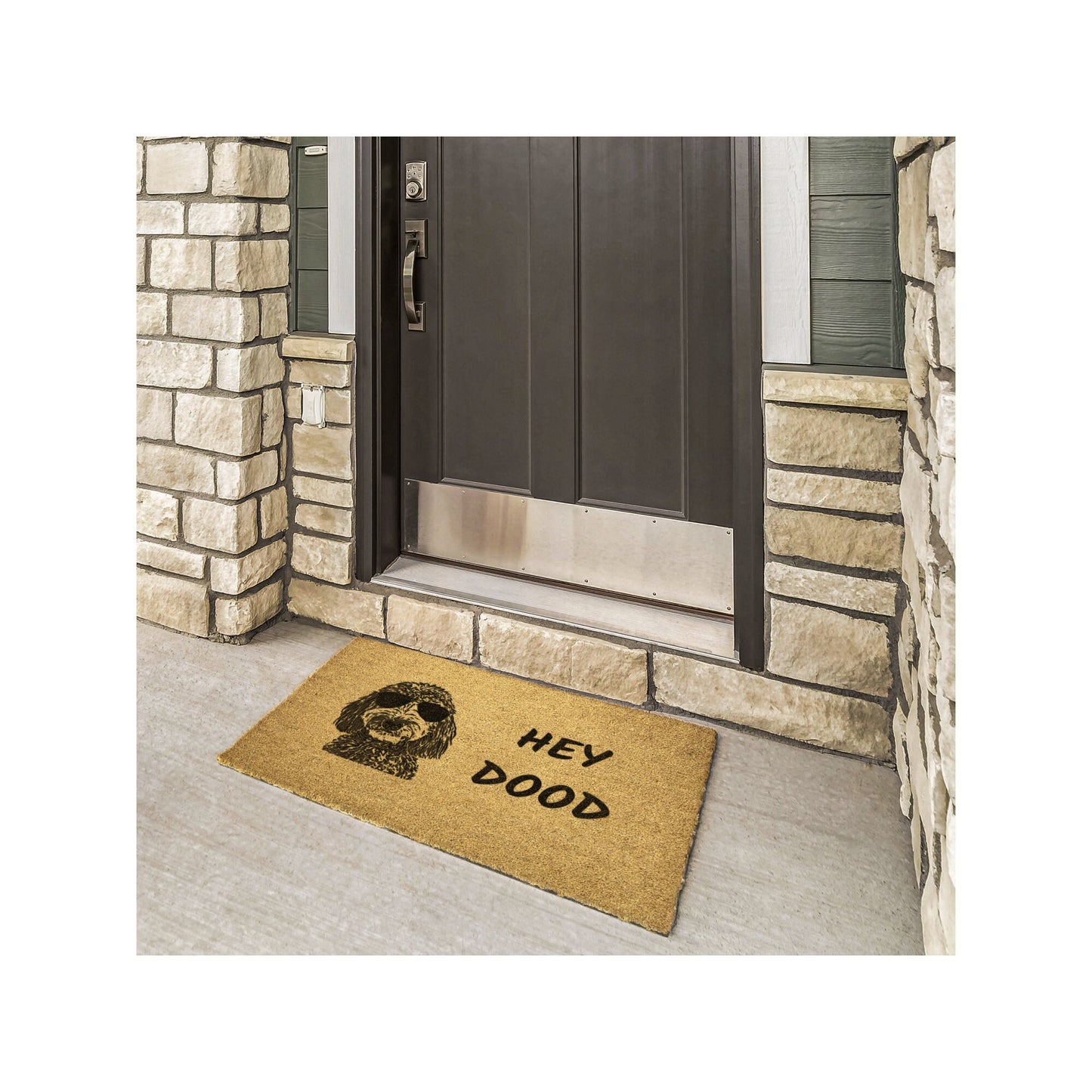 Hey Dood - Hey Dood Doormat | Doodle Mom or Dad |  New Home Decor | Housewarming Gift |  Doodle Lover Welcome Mat