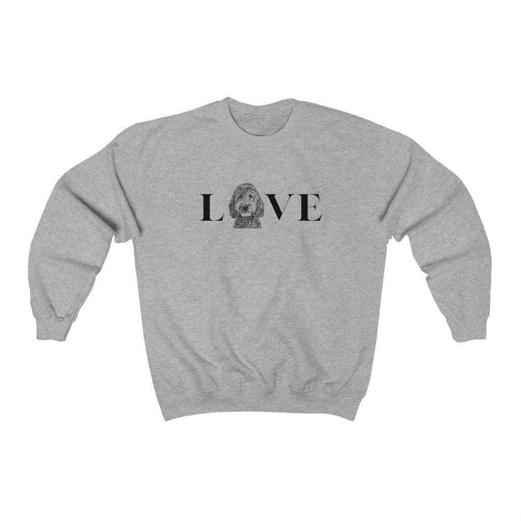 Doodle Love - Sweatshirt |Goldendoodle |Labradoodle |Aussiedoodle |Sheepadoodle |Bernedoodle | Unisex Heavy Blend Crewneck Sweatsh