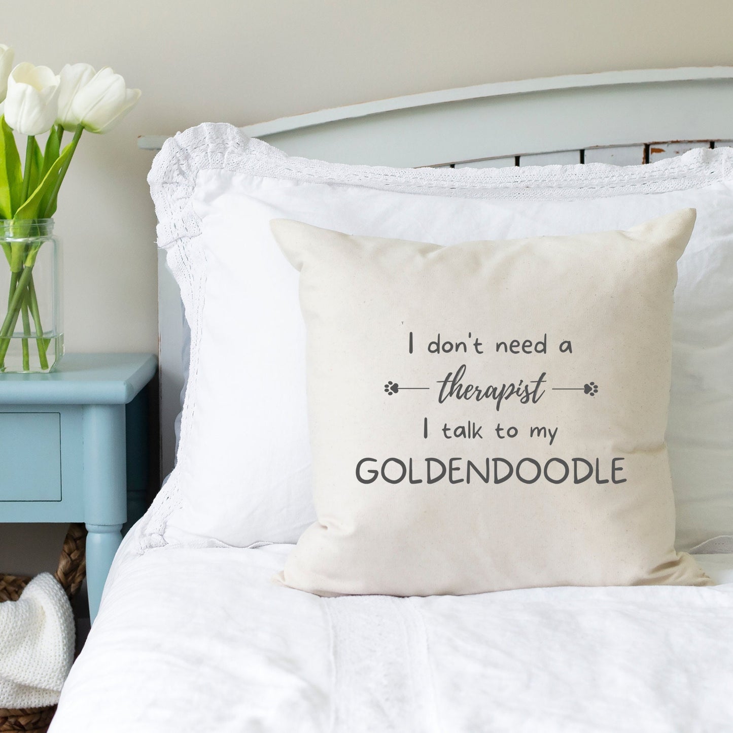 Goldendoodle Gift Pillow | Therapist Doodle Pillow | Doodle Mom or Dad Gift | Small Breed Doodle Lover | Doodle Owner |Doodle Dog