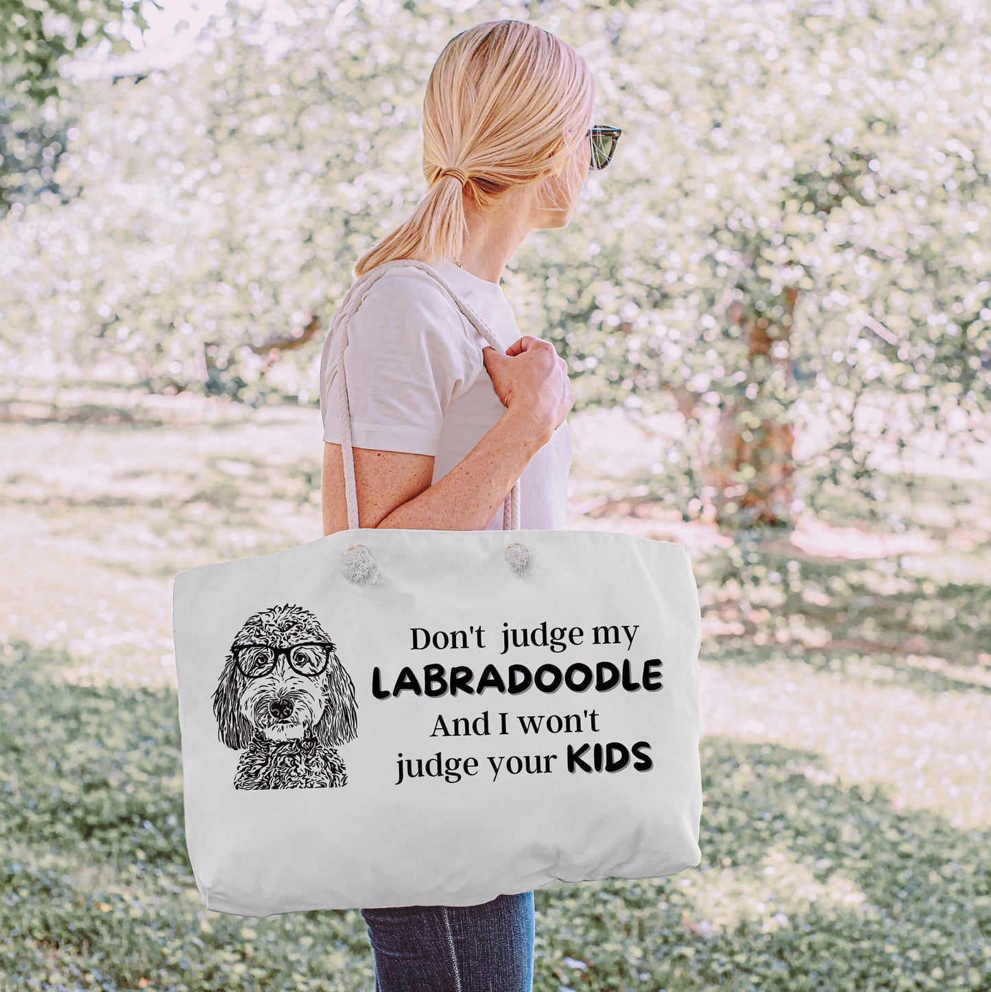 Labradoodle Gift Tote Bag - Labradoodle Mom Gift, Doodle Mom, Funny Labradoodle Dog Gift, Labradoodle Mother's Day Gift Idea