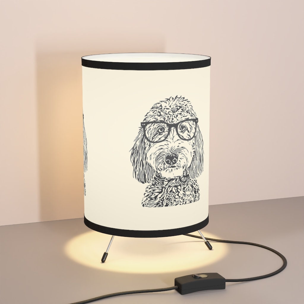 Doodle Mom Gift Tripod Lamp | Goldendoodle | Labradoodle | Bernedoodle | Sheepadoodle | Aussiedoodle  | Doodle Dad Gift | Doodle H