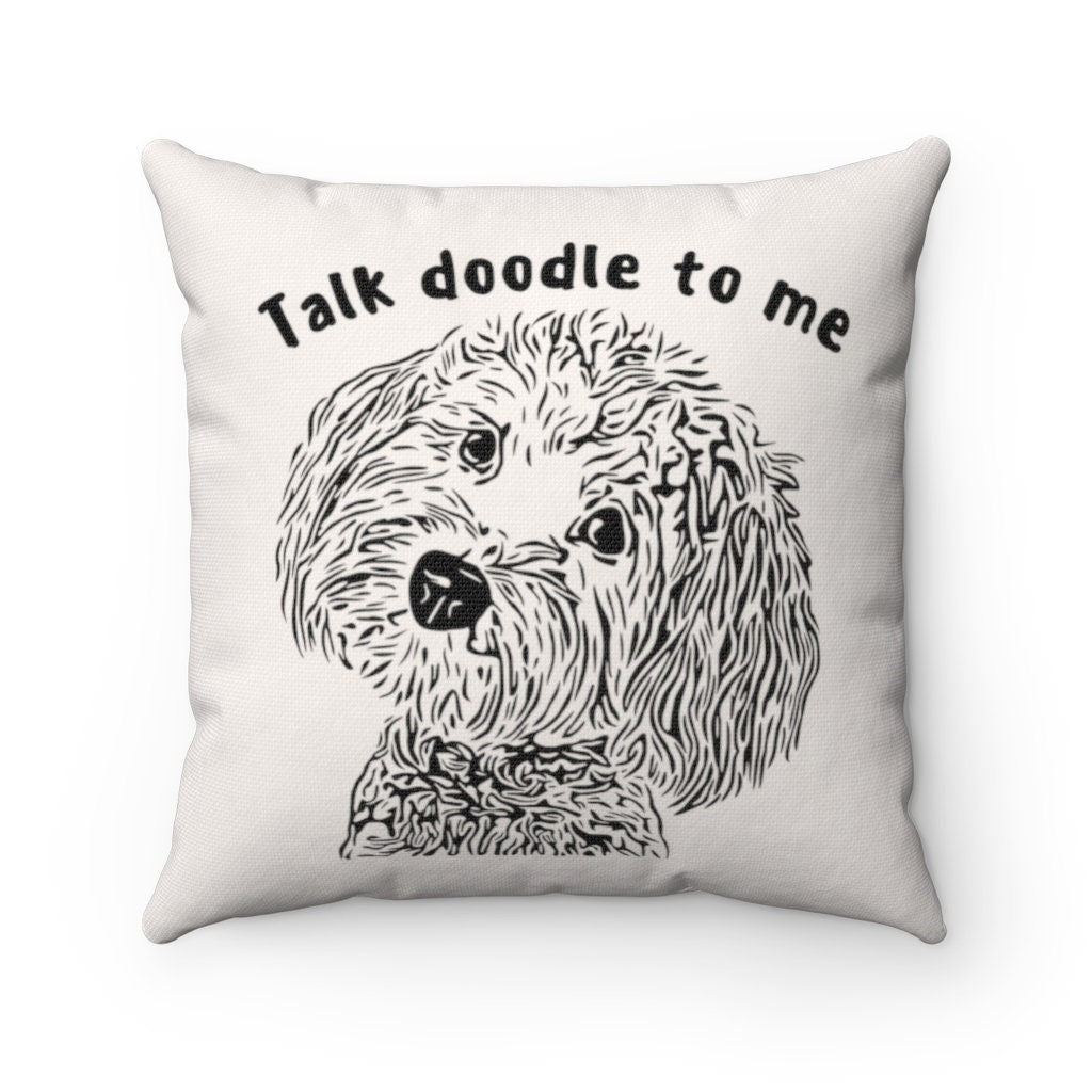 Doodle Dog Gift Pillow - Doodle Mom or Dad Gift, Cockapoo, Maltipoo, Mini Doodle, Doodle Mother's/Father's Day Gift, Doodle Home D