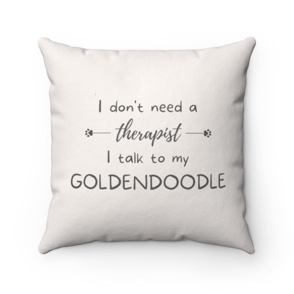 Goldendoodle Gift Pillow | Therapist Doodle Pillow | Doodle Mom or Dad Gift | Small Breed Doodle Lover | Doodle Owner |Doodle Dog