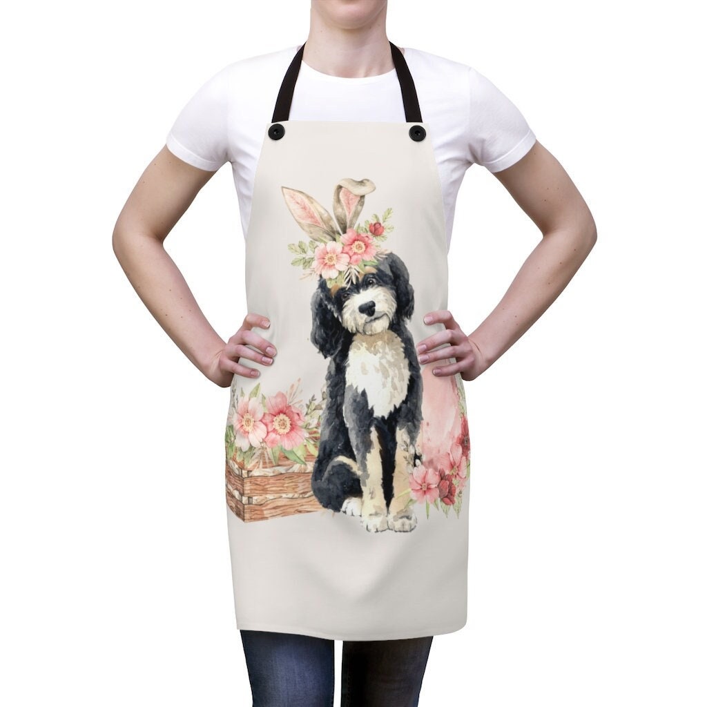 Bernedoodle Gift Apron - Bernedoodle Gift Idea, Doodle Gift Idea, Bernedoodle Mom Gift, Doodle Easter Gift Ideas