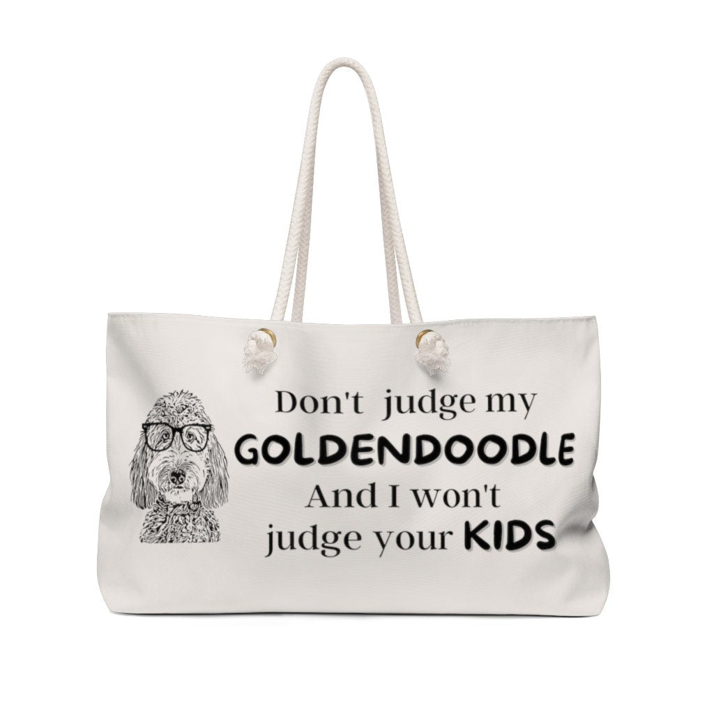 Goldendoodle Gift Tote Bag - Goldendoodle Mom, Funny Goldendoodle Dog Gift, Goldendoodle Mother's Day Gift Weekender Bag