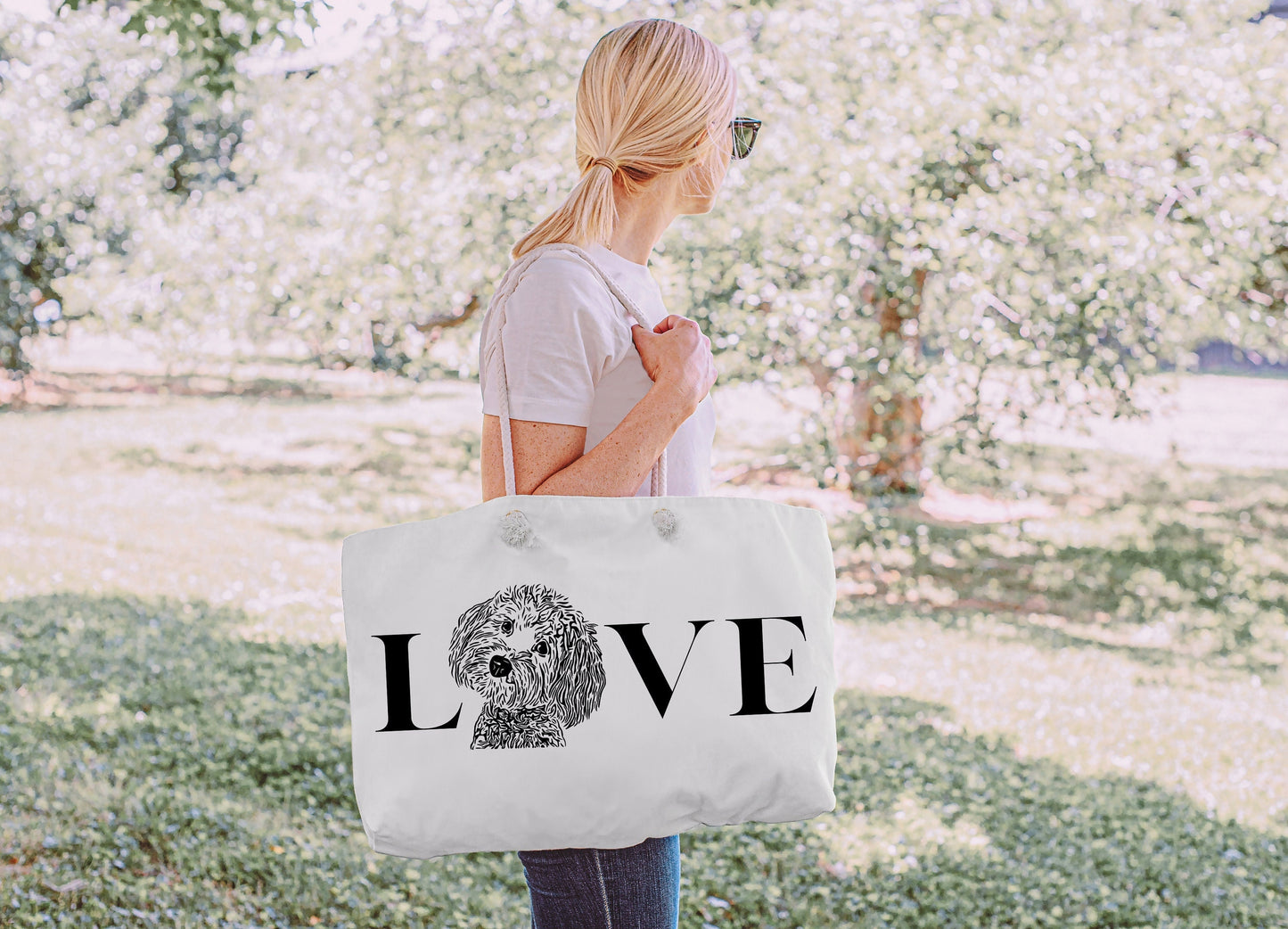 Doodle Dog Gift Tote Bag - Small Breed Doodle, Cockapoo, Maltipoo, Mini Doodle, Cavapoo Mom Gift, Doodle Mom Mother's Day Gift Ide