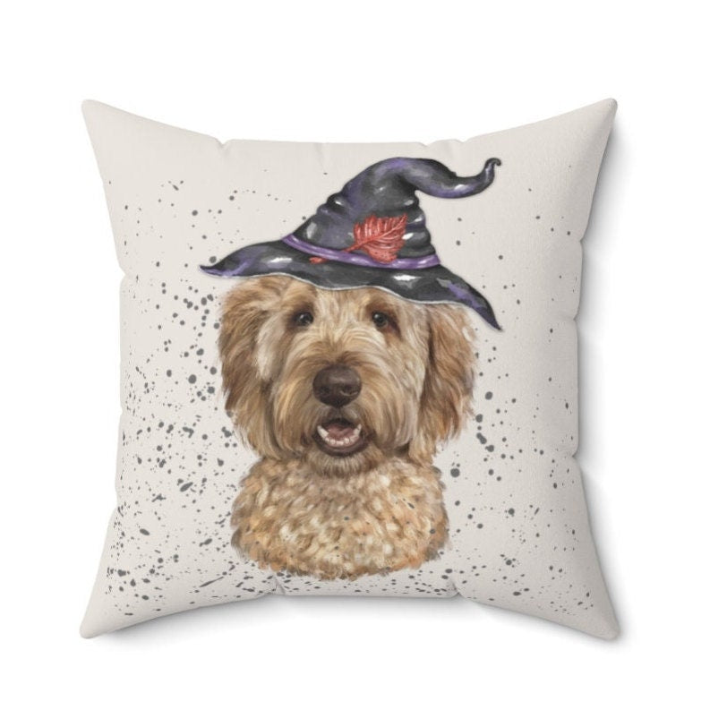 Goldendoodle - Labradoodle, Doodle Dog Gift Pillow, Doodle Mom or Dad Gift, Doodle Fall, Autumn Home Decor