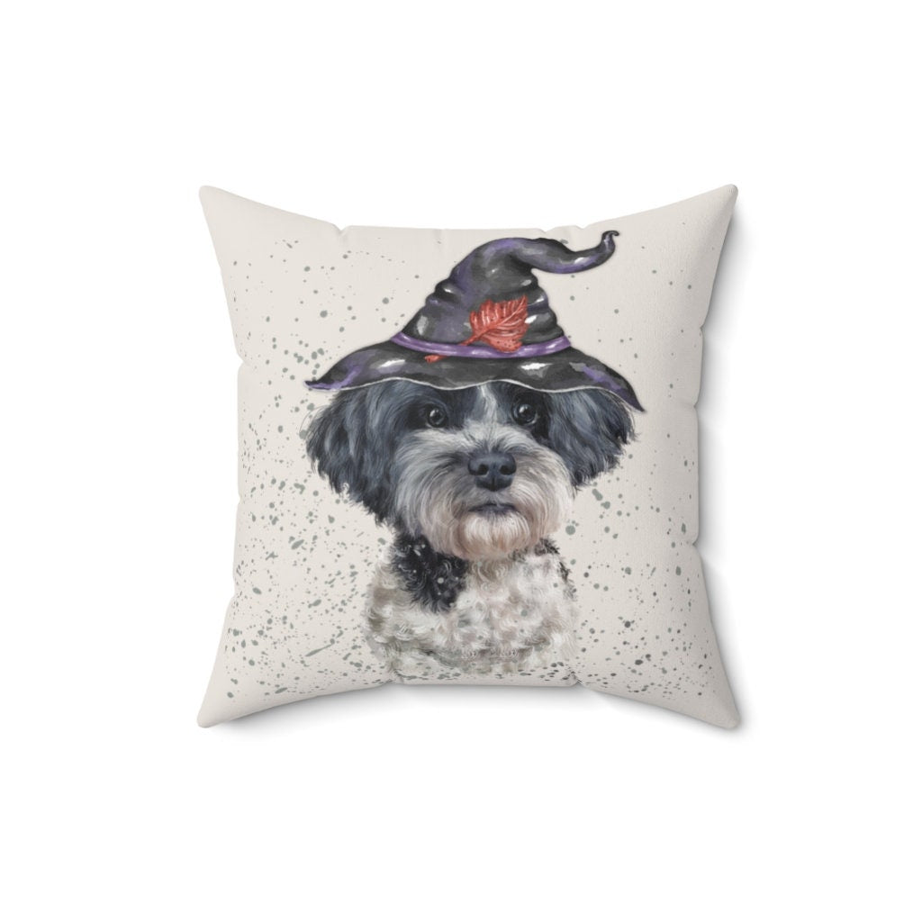 Shih-poo Pillow - Shih-poo, Mini Doodle  Halloween Gift, Shih-poo Mom or Dad Gift, Shih-poo Dog Fall and Autumn Home Decor