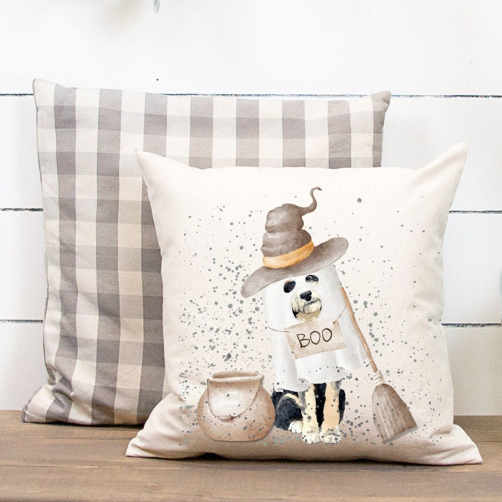 Bernedoodle - Doodle Dog, Gift Pillow, Bernedoodle Mom or Dad Gift, Doodle Fall/Autumn/Halloween Home Decor