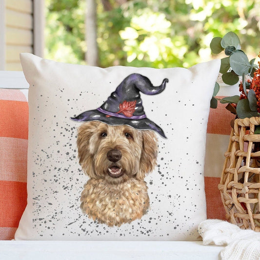 Goldendoodle - Labradoodle, Doodle Dog Gift Pillow, Doodle Mom or Dad Gift, Doodle Fall, Autumn Home Decor