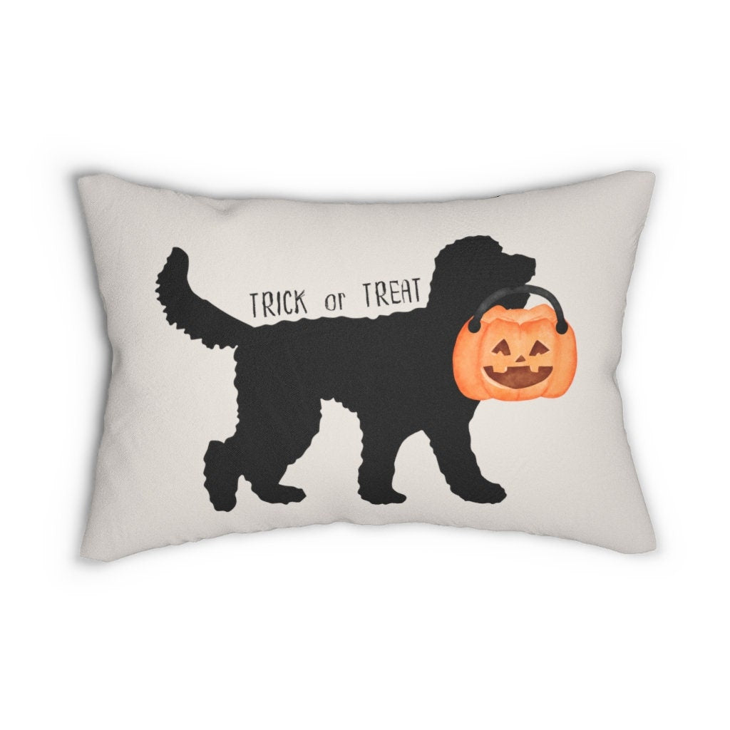 Doodle Dog Halloween Gift Pillow - Goldendoodle, Bernedoodle, Aussiedoodle, Labradoodle, Sheepadoodle and All Doodle Breeds, Doodl