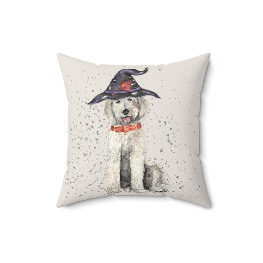 Goldendoodle - Labradoodle, Doodle Dog Gift Pillow, Doodle Mom or Dad Gift, Doodle Fall, Autumn, Halloween Home Decor