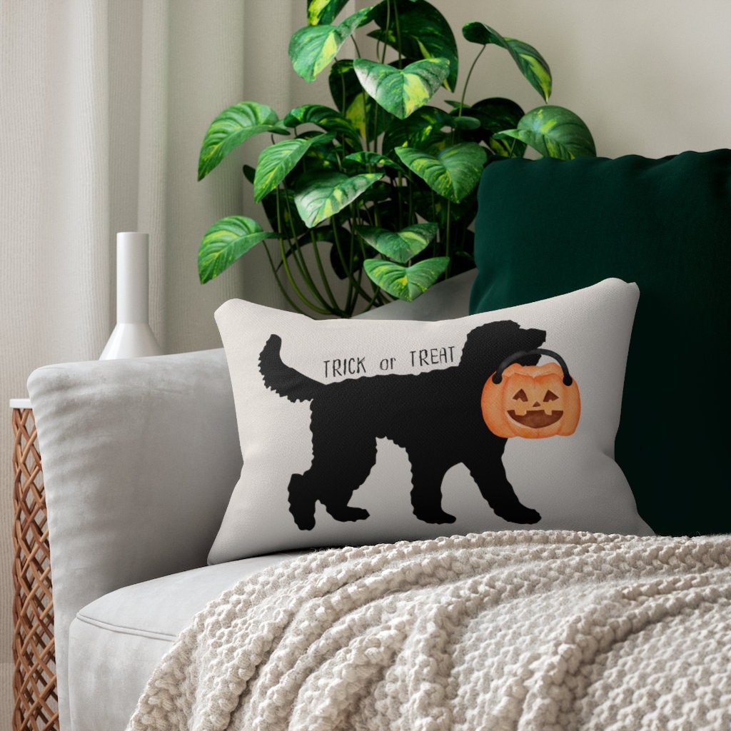 Doodle Dog Halloween Gift Pillow - Goldendoodle, Bernedoodle, Aussiedoodle, Labradoodle, Sheepadoodle and All Doodle Breeds, Doodl