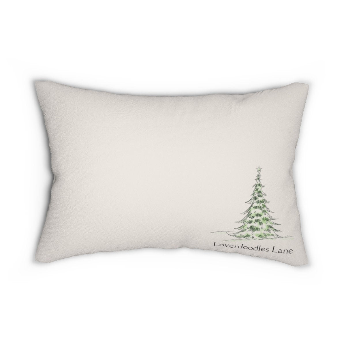 Doodle Dog Christmas Pillow - Doodle Mom Gift, Goldendoodle, Bernedoodle, Labradoodle, Etc. Holiday Home Decor