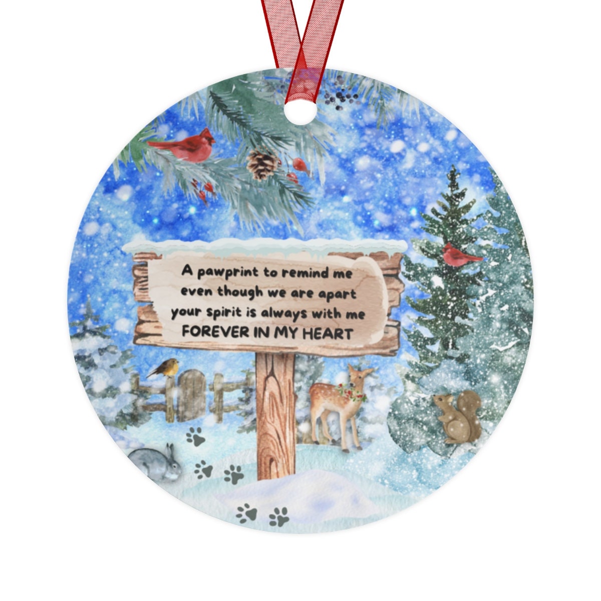 Personalized Doodle Dog Memorial Ornament - Doodle Dog Mom Dad Sympathy Gift, Christmas Dog Memorial Ornament, Apricot Doodle