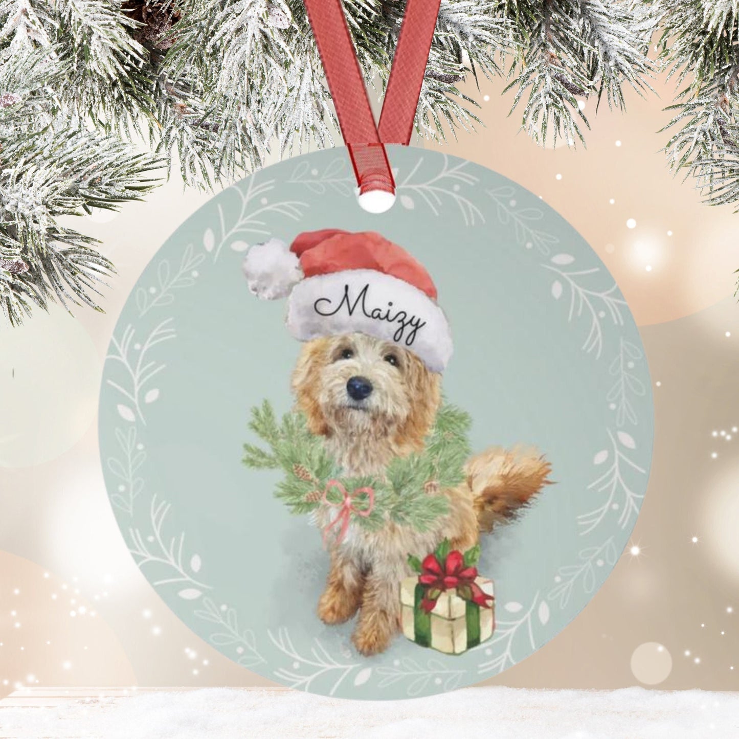 Doodle - Goldendoodle Christmas Ornament, Personalized Doodle Mom Gift, And Durable Lightweight Metal, A Treasured Keepsake of You