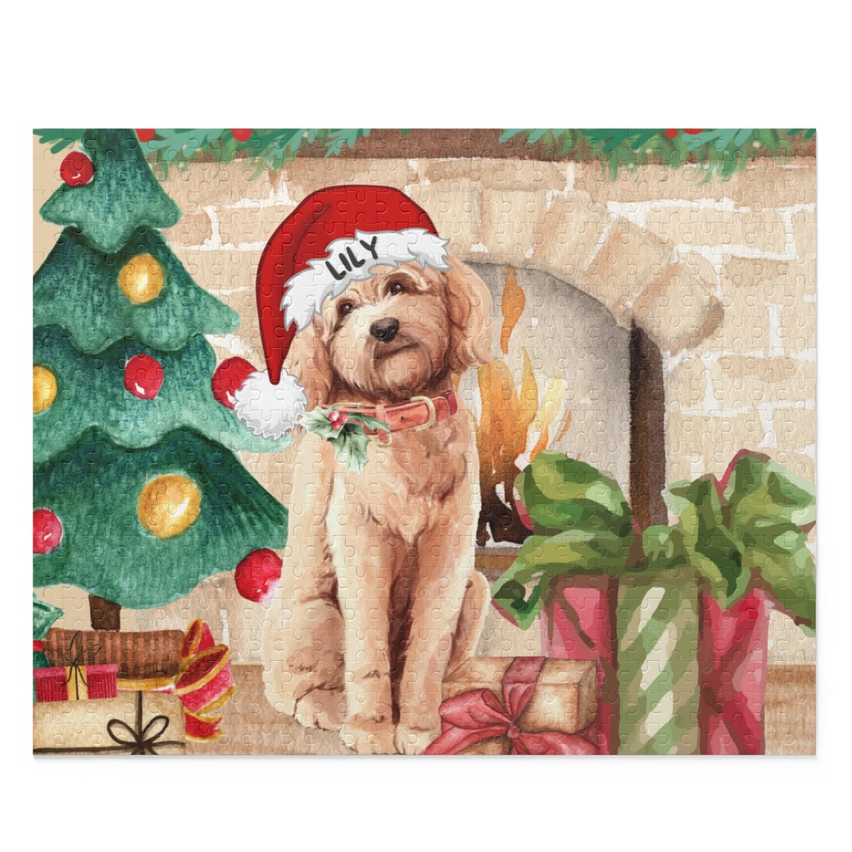 Personalized Goldendoodle - Labradoodle Dog Gift Puzzle (120, 252, 500-Piece) Perfect Christmas Gift for Any Doodle Lover, Gift Bo