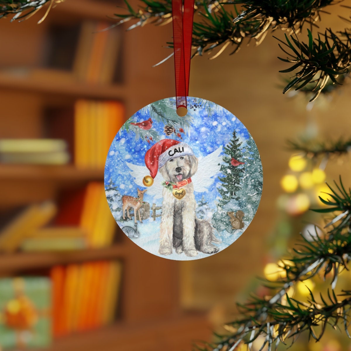 Personalized Doodle Dog Memorial Ornament - Doodle  Mom Dad Sympathy Gift, Christmas Dog Memorial Ornament, Labradoodle, Goldendoo