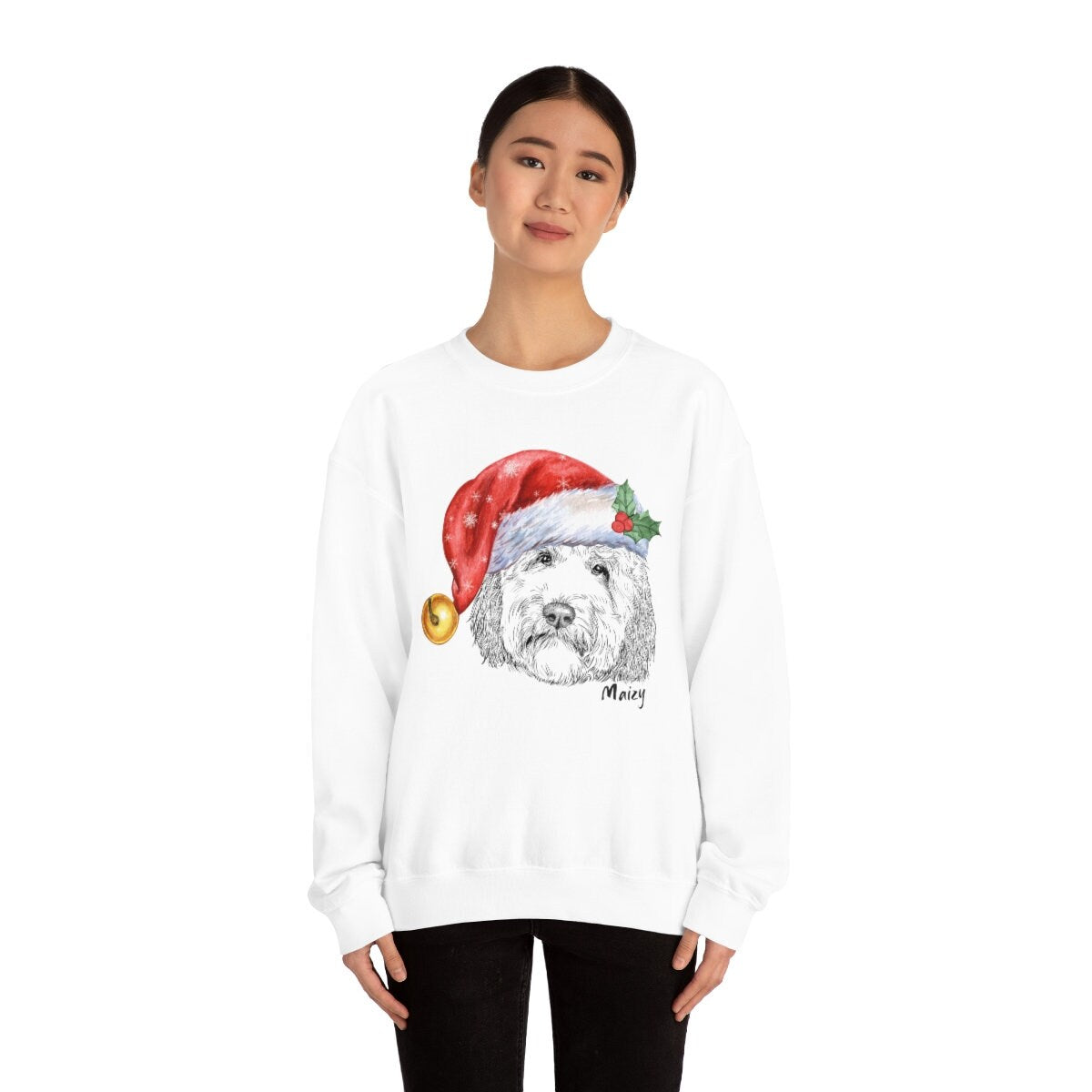 Doodle Dog Christmas Sweatshirt Gift - Perfect Holiday Gift for Doodle Mom, Mama, Personalized Sweatshirt, Unisex