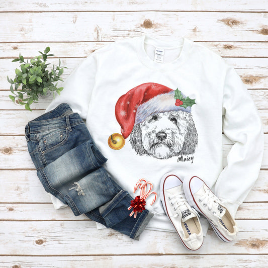 Doodle Dog Christmas Sweatshirt Gift - Perfect Holiday Gift for Doodle Mom, Mama, Personalized Sweatshirt, Unisex