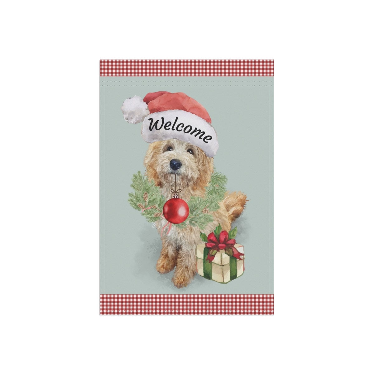 Doodle Christmas Gift Flag - Holiday Gift Idea for Labradoodle, Goldendoodle, Doodle Mom & Dad, Garden Flag -Double-sided, Stand N