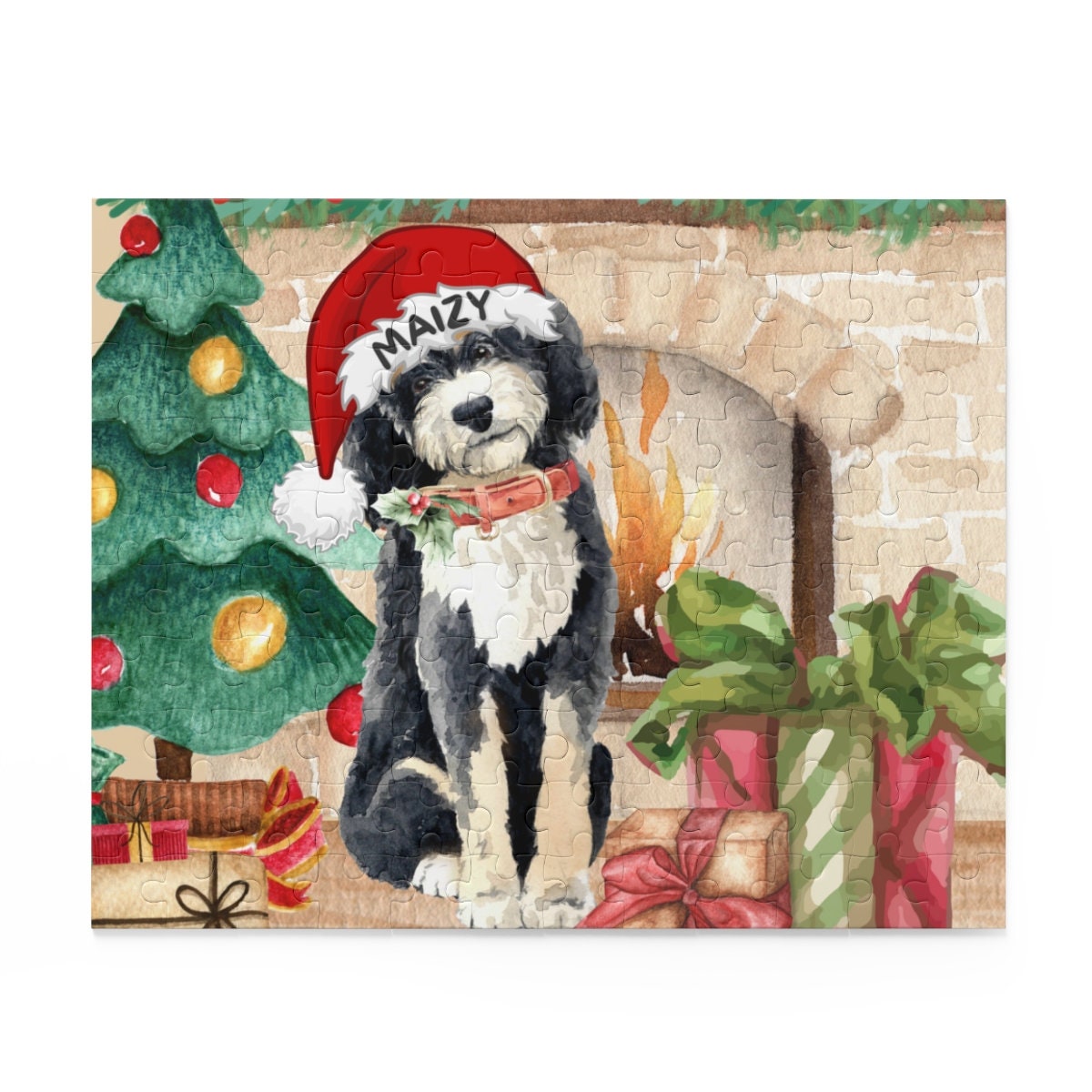 Customized Bernedoodle Dog Gift Puzzle (120 - 252, 500-Piece) Perfect Christmas Gift for Any Bernedoodle Lover, Gift Box Included