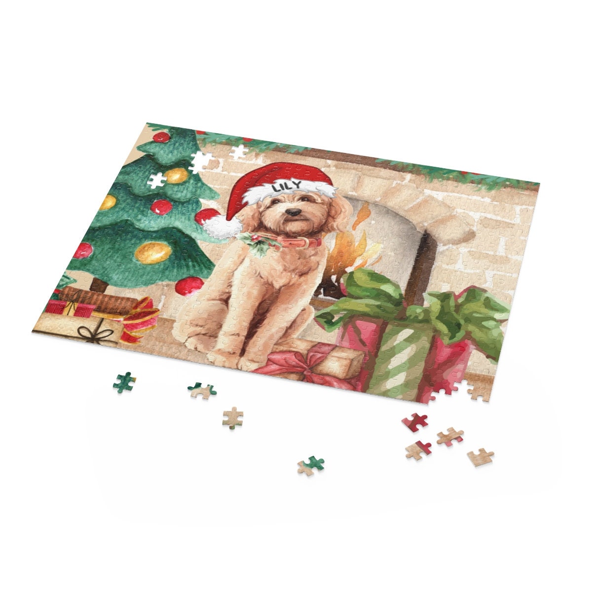 Personalized Goldendoodle - Labradoodle Dog Gift Puzzle (120, 252, 500-Piece) Perfect Christmas Gift for Any Doodle Lover, Gift Bo